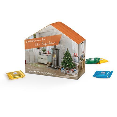 House Shaped Chocolate Branded Advent Calendar ideal corporate promo gift